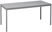 Gürkan Mehrzwecktisch grau rechteckig, Vierkantrohr grau, 200,0 x 80,0 x 75,0 cm