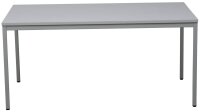 Gürkan Mehrzwecktisch grau rechteckig, Vierkantrohr grau, 200,0 x 80,0 x 75,0 cm