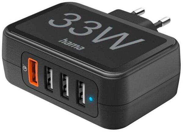 hama Ladeadapter schwarz, 33 Watt