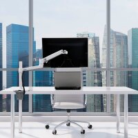 ergotron Monitor-Halterung LX mit hoher Säule 45-537-216 weiß für 1 Monitor, Tischklemme, Tischbohrung