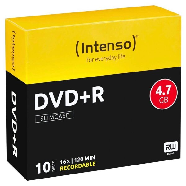 Intenso DVD+R 4,7 GB, 10 St.