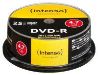 Intenso DVD-R 4,7 GB, 25 St.