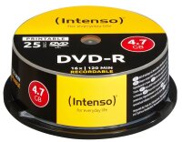 Intenso DVD-R 4,7 GB bedruckbar, 25 St.