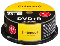 Intenso DVD+R 4,7 GB bedruckbar, 25 St.