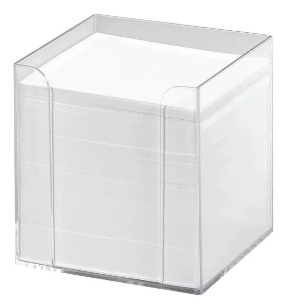 folia Zettelbox transparent inkl. 700 Notizzettel...