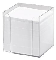 folia Zettelbox transparent inkl. 700 Notizzettel...