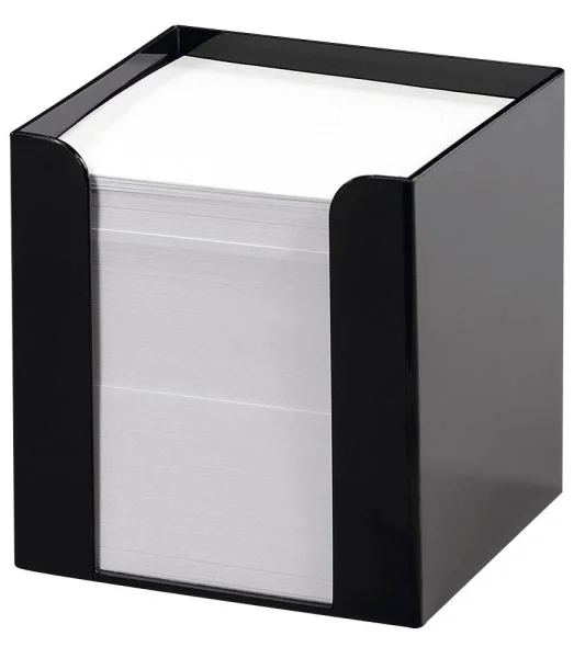folia Zettelbox schwarz inkl. 700 Notizzettel weiß,...