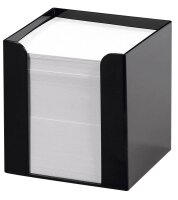 folia Zettelbox schwarz inkl. 700 Notizzettel weiß,...