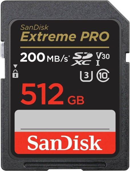 SanDisk Speicherkarte SDXC-Card Extreme PRO, 512 GB, 1 St.