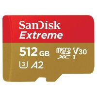 SanDisk Speicherkarte microSDXC-Card Extrem, 512 GB, 1 St.