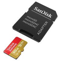 SanDisk Speicherkarte microSDXC-Card Extrem, 512 GB, 1 St.