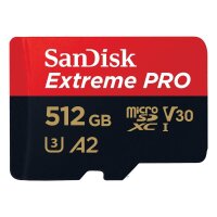 SanDisk Speicherkarte microSDXC-Card Extrem PRO, 512 GB,...