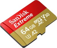 SanDisk Speicherkarte microSDXC-Card Extrem, 64 GB, 1 St.