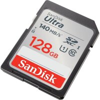 SanDisk Speicherkarte SDXC-Card Ultra, 128 GB, 1 St.