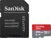 SanDisk Speicherkarte microSDXC Ultra, 256 GB, 1 St.
