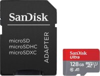 SanDisk Speicherkarte microSDXC Ultra, 128 GB, 1 St.