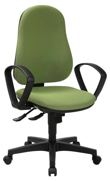 Topstar Bürostuhl Support SY ECO, 8550BMP4 Stoff grün, Gestell schwarz