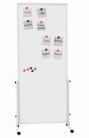 MAUL mobiles Whiteboard easy2move 75,0 x 180,0 cm weiß kunststoffbeschichteter Stahl