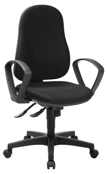 Topstar Bürostuhl Support SY ECO, 8550BMP0 Stoff schwarz, Gestell schwarz