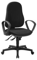 Topstar Bürostuhl Support SY ECO, 8550BMP0 Stoff schwarz, Gestell schwarz
