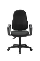 Topstar Bürostuhl Support SY ECO, 8550BMP0 Stoff schwarz, Gestell schwarz