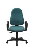 Topstar Bürostuhl Support SY ECO, 8550BMP5 Stoff blau, Gestell schwarz