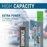 ANSMANN Akkus Ni-MH Mignon AA 2.650 mAh, 4 St.