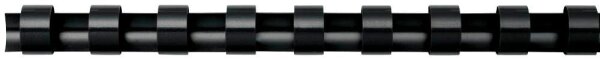 Fellowes Kunststoffbinderücken schwarz für 20 Blatt, 100 St.