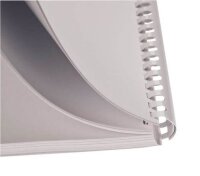 Fellowes Kunststoffbinderücken weiß für 20 Blatt, 100 St.