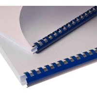 Fellowes Kunststoffbinderücken blau für 55 Blatt, 100 St.