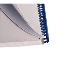 Fellowes Kunststoffbinderücken blau für 80 Blatt, 100 St.