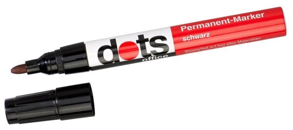 dots Permanentmarker schwarz 1,5 - 3,0 mm, 1 St.