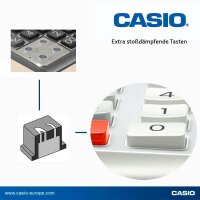 CASIO DE-12E-WE Tischrechner weiß