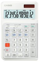 CASIO JE-12E-WE Tischrechner weiß