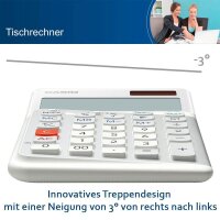 CASIO JE-12E-WE Tischrechner weiß
