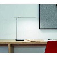MAUL MAULrubia Schreibtischlampe silber/schwarz 6 W