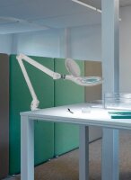 MAUL MAULmakro LED Lupenleuchte weiß 8 W mit Tischklemme