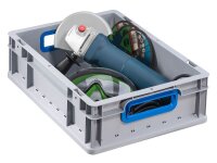 Allit ProfiPlus Eurobox grau, blau 30,0 x 40,0 x 12,0 cm,...