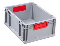 Allit ProfiPlus Eurobox grau, rot 30,0 x 40,0 x 17,0 cm,...
