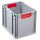 Allit ProfiPlus Eurobox grau, rot 30,0 x 40,0 x 32,0 cm, 1 St.