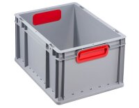 Allit ProfiPlus Eurobox grau, rot 30,0 x 40,0 x 22,0 cm,...