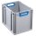 Allit ProfiPlus Eurobox grau, blau 30,0 x 40,0 x 32,0 cm, 1 St.