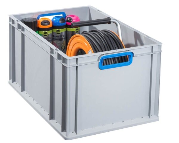 Allit ProfiPlus Eurobox grau, blau 40,0 x 60,0 x 32,0 cm, 1 St.