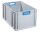 Allit ProfiPlus Eurobox grau, blau 40,0 x 60,0 x 32,0 cm, 1 St.