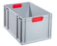 Allit ProfiPlus Eurobox grau, rot 40,0 x 60,0 x 32,0 cm,...