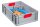 Allit ProfiPlus Eurobox grau, rot 40,0 x 60,0 x 17,0 cm, 1 St.