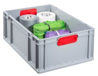 Allit ProfiPlus Eurobox grau, rot 40,0 x 60,0 x 22,0 cm,...