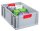 Allit ProfiPlus Eurobox grau, rot 40,0 x 60,0 x 22,0 cm, 1 St.