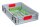 Allit ProfiPlus Eurobox grau, rot 40,0 x 60,0 x 12,0 cm, 1 St.
