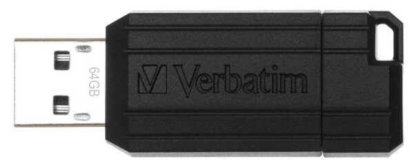 verbatim USB-Stick PinStripe schwarz 64 GB, 1 St.